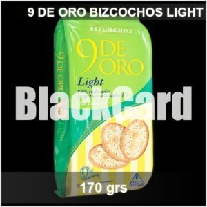 9 de Oro Bizcochos Light x 170 grs