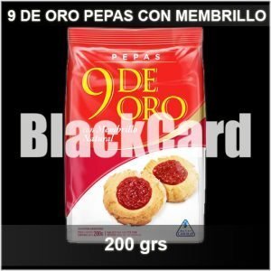 9 de Oro Pepas con Membrillo x 200 grs