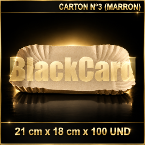 BANDEJA CARTON N°3 (MARRON) (21 x 18 cm)