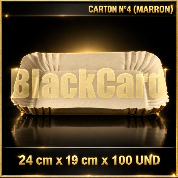 BANDEJA CARTON N°4 (MARRON) (24 x 19 cm)