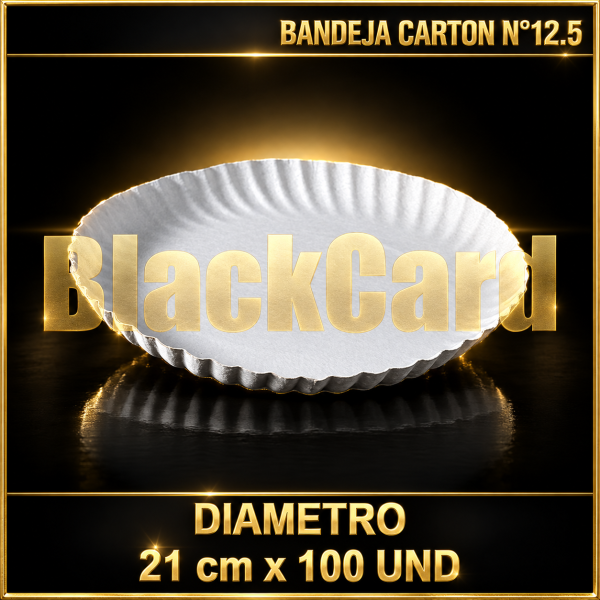 BANDEJA DE CARTON N°12,5 (21 cm)