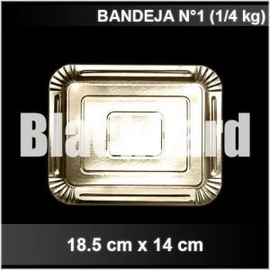 comprar Bandeja Oro Rectangular N°1