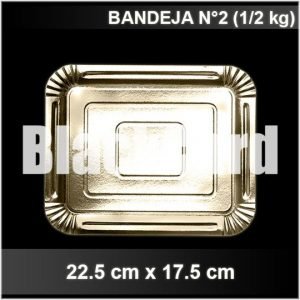 comprar Bandeja Oro Rectangular N°2