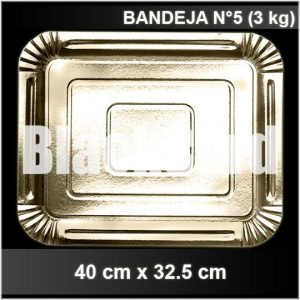 comprar Bandeja Oro Rectangular N°5