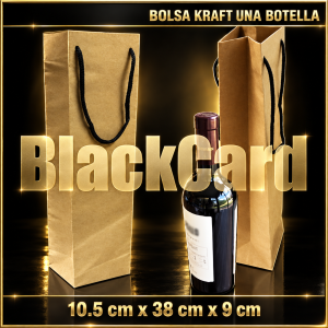 BOLSA CARTON KRAFT 1 BOTELLA