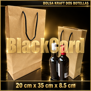 BOLSA CARTON KRAFT 2 BOTELLAS