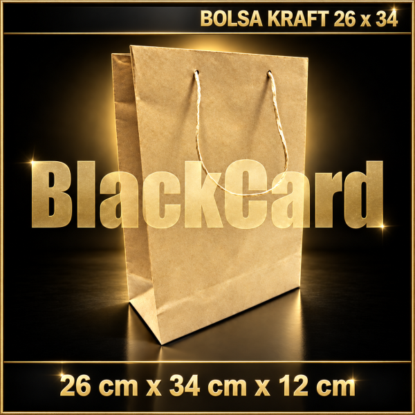 BOLSA CARTON KRAFT (26 x 34 x 12 cm)