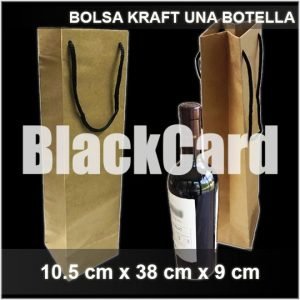 Bolsa carton kraft 1 botella comprar online