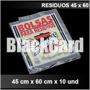 Bolsa Residuo 45×60 x 10 und en cantidad