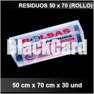 Bolsa Residuo en rollo 50×70 x 30 und en cantidad