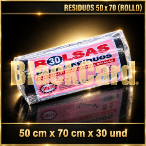 BOLSA RESIDUO 50 x 70 x 30 und (ROLLO)