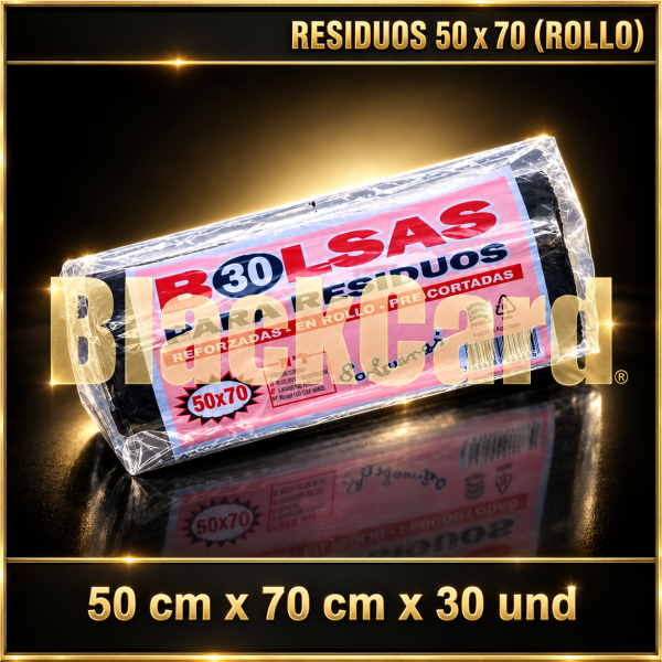 BOLSA RESIDUO 50 x 70 x 30 und (ROLLO)