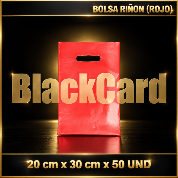BOLSA RIÑON (ROJO) 20 x 30 x 50 und