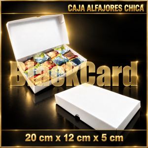 CAJA ALFAJORES CHICA EN BLANCO (20 x 12 x 5)