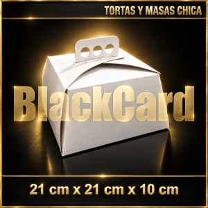 CAJA P/TORTA Y MASAS CHICAS EN BLANCO (21 x 21 x 10)