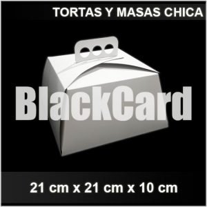Caja P/Torta y Masas Chica en Blanco distribuidora envases descartables bahia blanca