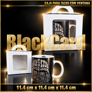 CAJA TAZA CON VISOR EN BLANCO (11 x 11 x 11)
