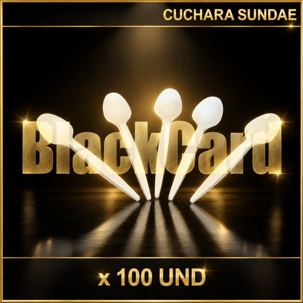 CUCHARA DESCARTABLE SUNDAE BLANCA x 100 und