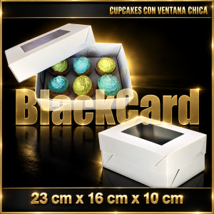 CUPCAKES CON VISOR CHICA EN BLANCO (23 x 16 x 10)