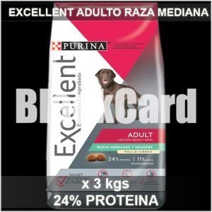 comprar Excellent Perro Adulto Raza Mediana y Grande x 3 kg online