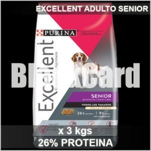 comprar Excellent Perro Adulto Senior +7 x 3 kg online