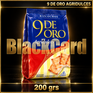 GALLETITAS 9 DE ORO AGRIDULCES x 200 Grs