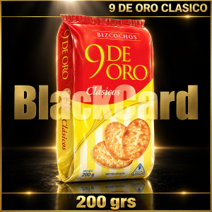 GALLETITAS 9 DE ORO CLASICOS x 200 Grs