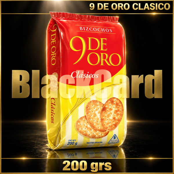GALLETITAS 9 DE ORO CLASICOS x 200 Grs