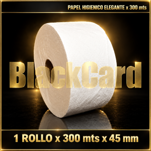 PAPEL HIGIENICO x 300 mts CONO 45 mm ELEGANTE