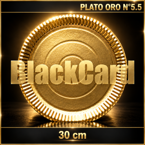 PLATO ORO N°5,5 RED. (30 cm)