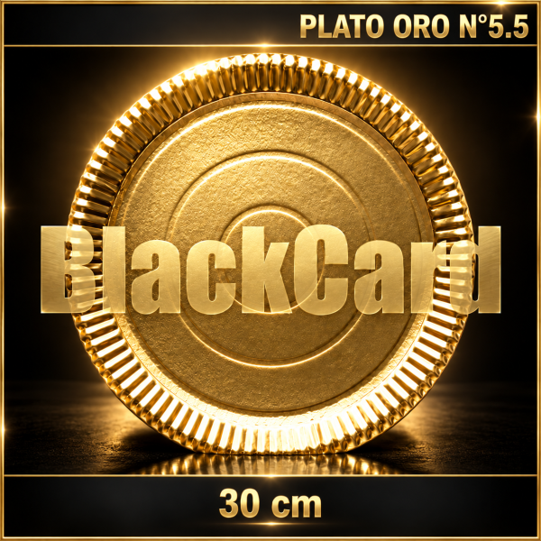 PLATO ORO N°5,5 RED. (30 cm)