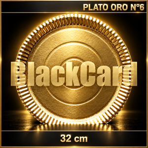 PLATO ORO N°6 RED. (32 cm)