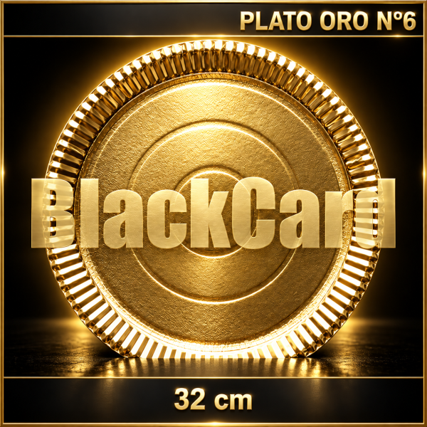 PLATO ORO N°6 RED. (32 cm)