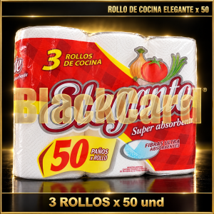 ROLLO DE COCINA 3 x 50 HOJAS ELEGANTE