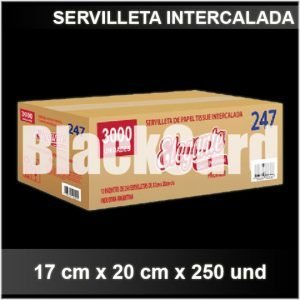 Servilleta intercalada 17 cm x 20 cm x 250 und Elegante