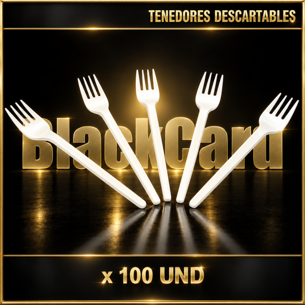TENEDORES DESCARTABLES x 100 und