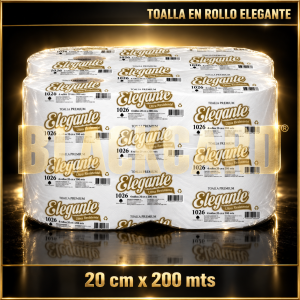 TOALLA EN ROLLO 20 cm x 200 mts ELEGANTE