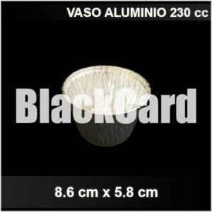 Vaso Aluminio 230 cc distribuidora de envases descartables
