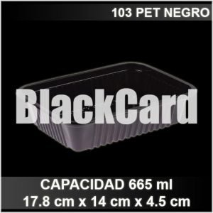 Bandejas Negras 103 PET