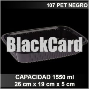 Bandejas Negras 107 PET