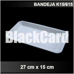 Bandeja Expandido K15/615 (27 x 15 cm) distribuidora de envases descartables