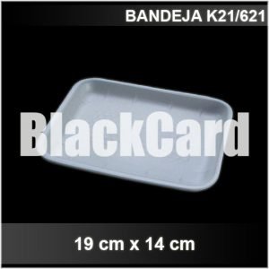 Bandeja Expandido K21/621 (19 x 14 cm) distribuidora de envases descartables
