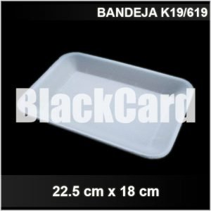 Bandeja Expandido K19/619 (22,5 x 18 cm) distribuidora envases descartables