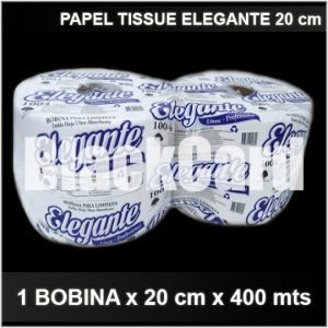 Rollo Papel Doble Hoja 20 cm x 400 mts Elegante
