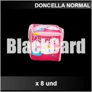Toallita Femenina Normal con Alas S/Deo x 8 und Doncella