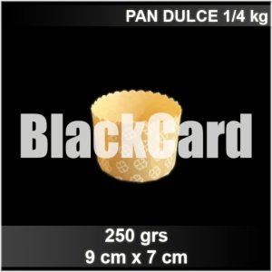 Molde Pan Dulce 250 grs distribuidora black card