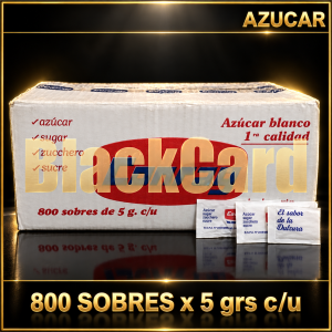 AZUCAR 5gr P/800 UNIDADES