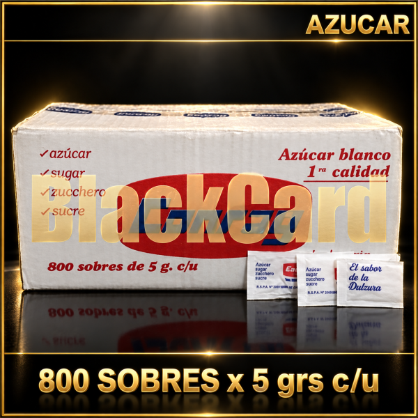 AZUCAR 5gr P/800 UNIDADES
