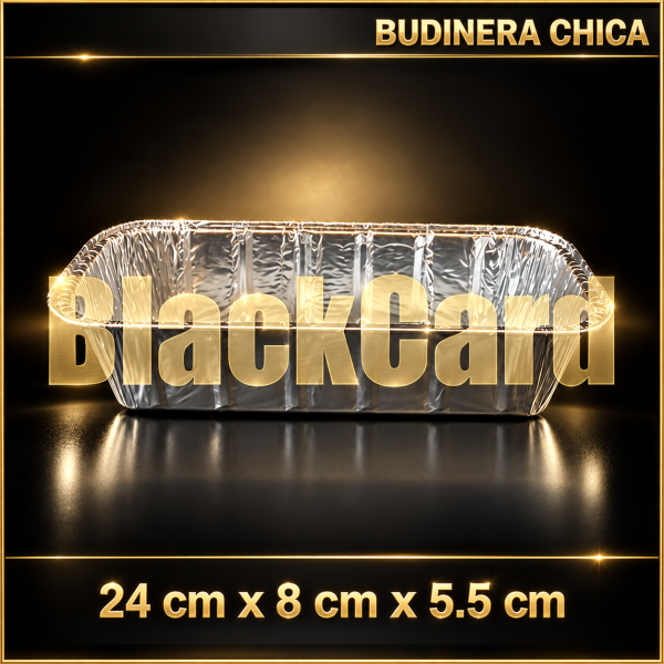 BANDEJA ALUMINIO R8/B60 (BUDINERA CHICA 24 x 8 x 5,5 cm)