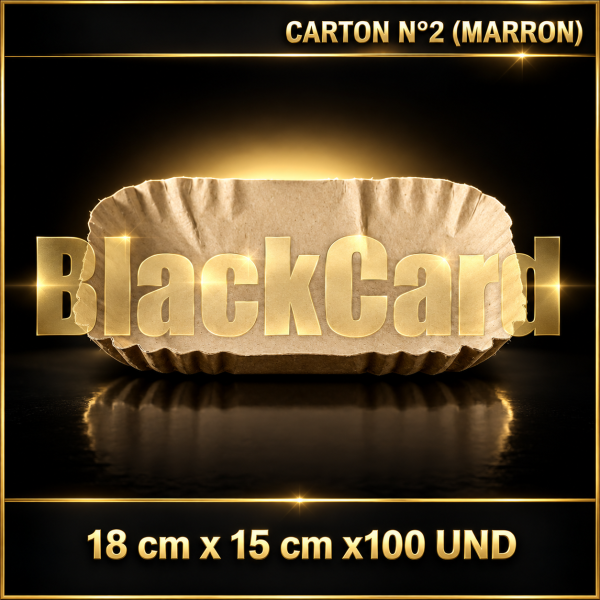 BANDEJA CARTON N°2 (MARRON)(18 x 15 cm)